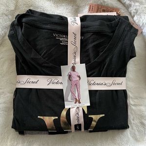 Victorias Secret pajama set- T shirt and light weight flannel pants.
